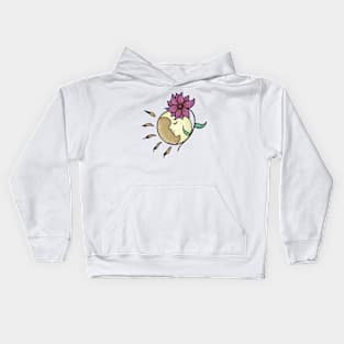 The Sun, The moon, The Flower. Kids Hoodie